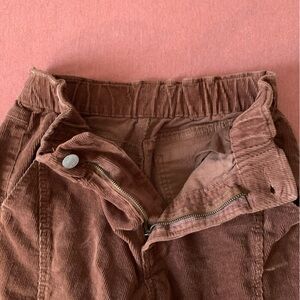 Brown corduroy joggers